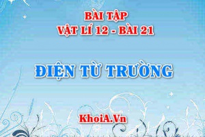 Bài tập Điện từ trường: Giải bài tập 1, 2, 3, 4, 5, 6 trang 111 SGK Vật lí 12 bài 21